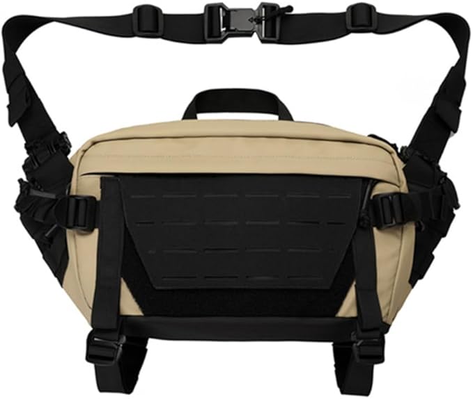 MiOYOOW Tactical Sling Backpack Outdoor Waist Bag Waterproof Crossbody Bag with Concealed Pocket for Hunting Fishing Hiking