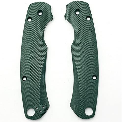 1 Pair G10 Scales Replacement Fits for C81 Handle Patch DIY Making Accessory(Green)