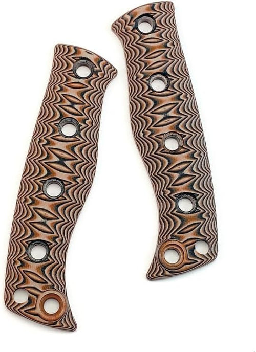 1 Pair Custom Micarta Scales Handle Replacement with 5 Sets Screws Fit for Fixed Adamas 375