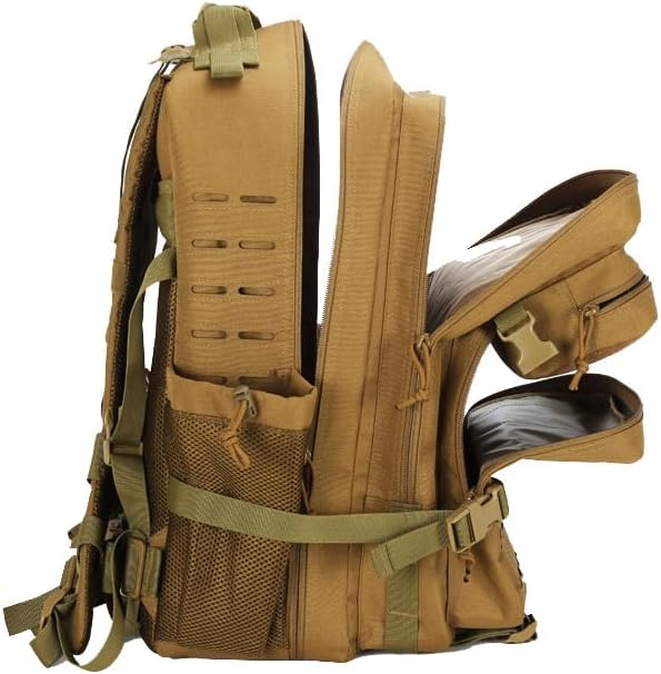 Outdoor Sports Pack Hiking Bag Rucksack Knapsack Combat Camouflage Tactical Backpack - 3 Color Desert