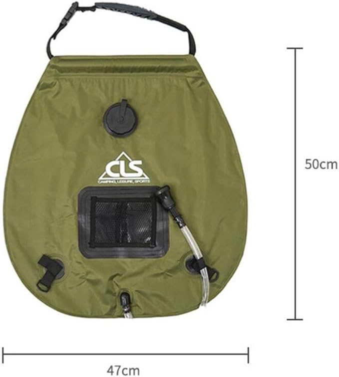 Portable 5 Gallon Solar Shower Bag Outdoor Camping Travel | Solar Heating Shower Hot Water Storage Bag for Hiking &amp Home Use |Material Smartly Heats Water to 113¡ãF in 3 Hours |