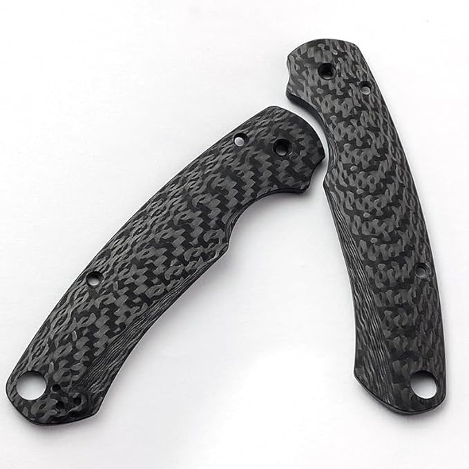 1 Pair Scales Handle Fits for Paramilitary 2 C81 Custom 3K Carbon Fiber Handle Patch DIY Replacement Accessory