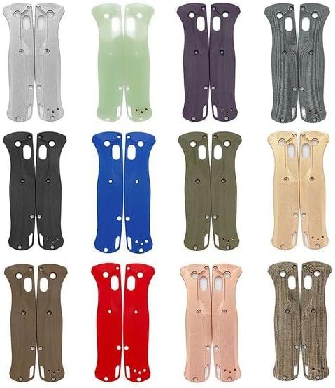 1 Pair Scales Handle Fits for Benchmade Bugout 535 Custom G10 Handle Patch Replacement