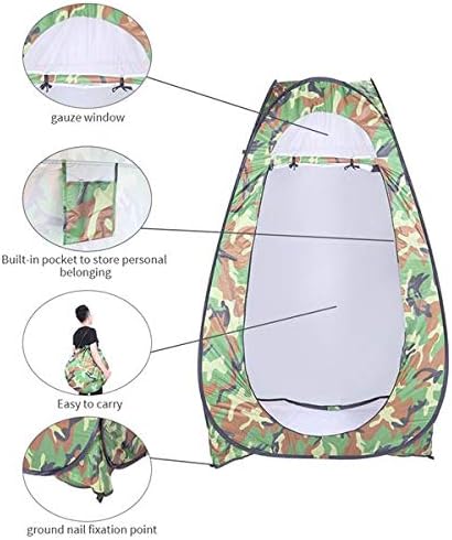 Camping Privacy Shelters Wide Quick Set Up Privacy Tent ToileShower Tent Pop up Camping Changing Tent Portable Waterproof Outdoor Dressing Bathroom Toilet Tent Privacy Shelter Tent