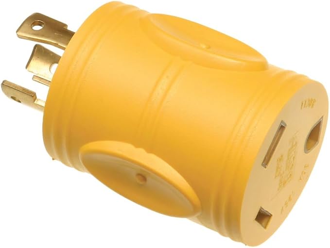 Arcon 14398 Generator Round Power Adapter 30-AmpBlack