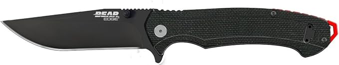 Sidliner Assisted Open Knife with Black &amp Red Aluminum Handle