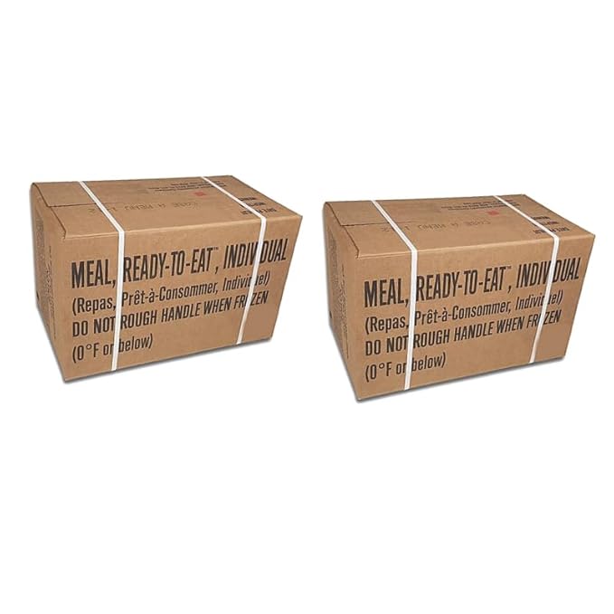 MRE Meals Ready to Eat A and B bundle cases 2027 (2028 if available) inspection. Genuine Military US surplus emergency food bulk supply full box with heater