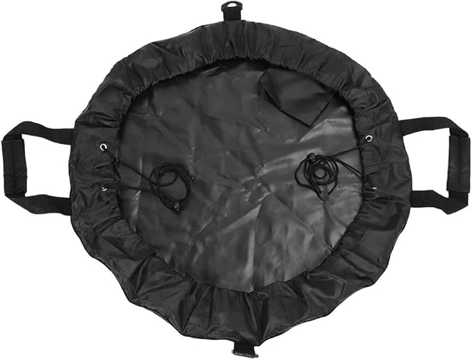 Oxford Cloth Wetsuit Changing Mat | Sturdy Surfing/Beach Pad with Shoulder Strap | Multi - Functional Dry Bag for Swimming/Outdoor Activities | Includes Storage Pocket (Black)