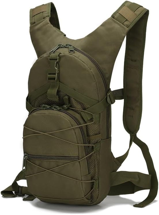 Military Molle Tactical Backpack Outdoor Travel Waterproof Oxford MOLLE Army Backpack Breathable Daypack Bag(Green)