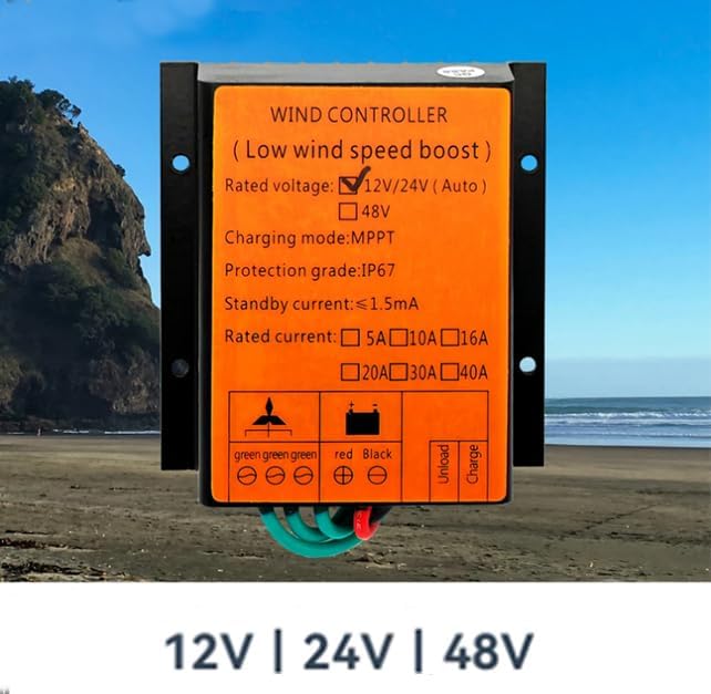 220v10000W MPPT Wind Charge Discharge Controller 12V 24V 48V Auto Charger Wind Turbine Generator Solar Panel with Dump Load Home Use