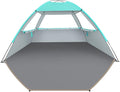 Venustas Beach Tent Sun Shelter for 3/4/6/8 Person UPF 50+ UV Protection Beach Canopy Lightweight and Easy Setup Cabana Portable Shade Tent