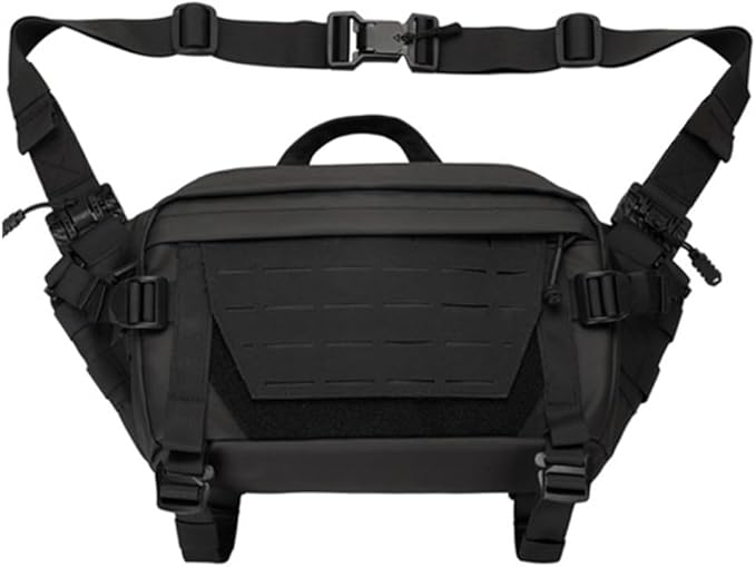 MiOYOOW Tactical Sling Backpack Outdoor Waist Bag Waterproof Crossbody Bag with Concealed Pocket for Hunting Fishing Hiking