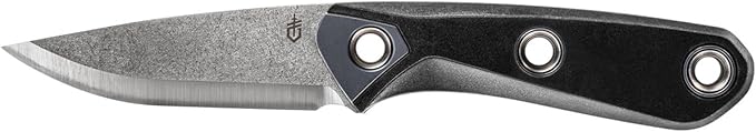 Gerber Gear Principle - Fixed-Blade Survival Knife for Hunting Camping &amp More - Features Firestriking Spine &amp Triple Mounting Sheath - Made in USA - Black