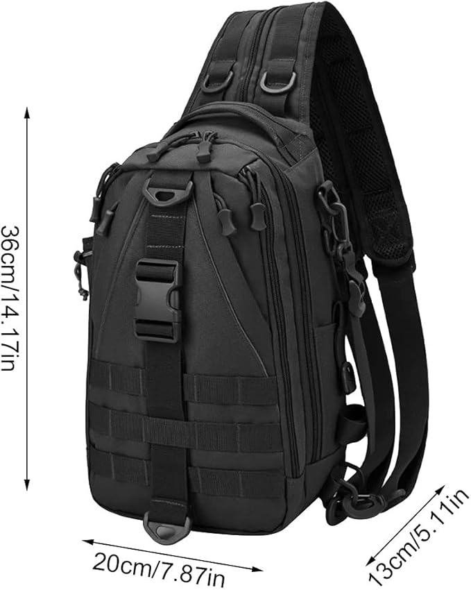 ACEXIER Tactical Chest Bag Camping Multi-Color Shoulder Sling Bag Fishing Hiking Backpack Outdoor Rucksack