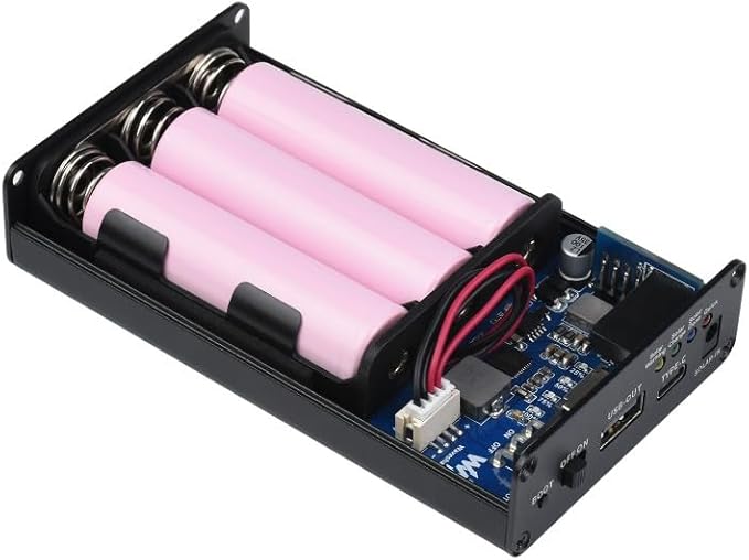 TUOPUONE Solar Power Manager (C) Compatible with General 6V-24V Solar Panels Supports 3X 18650 Batteries Multi Protection Circuits
