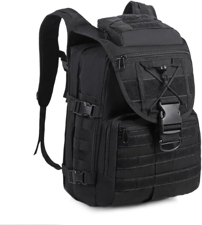 Tactical Backpack Military Molle Hiking 40L Outdoor camouflage travel camping tactical black