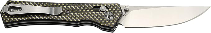 S-TEC Axel Lock EDC Folding Pocket Knife with Carbon Fiber Handle &amp D2 Steel Blade - Series 2 (TS024)