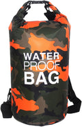 CANDeal Camouflage Waterproof Dry BagLightweight Roll Top Dry Storage Backpack for Kayaking Beach Rafting Boating Hiking Snowboarding Swimming Camping and Fishing