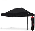 Flare Shade Heavy Duty Steel Pop Up Canopy Tent (Black 10ft x 15ft)