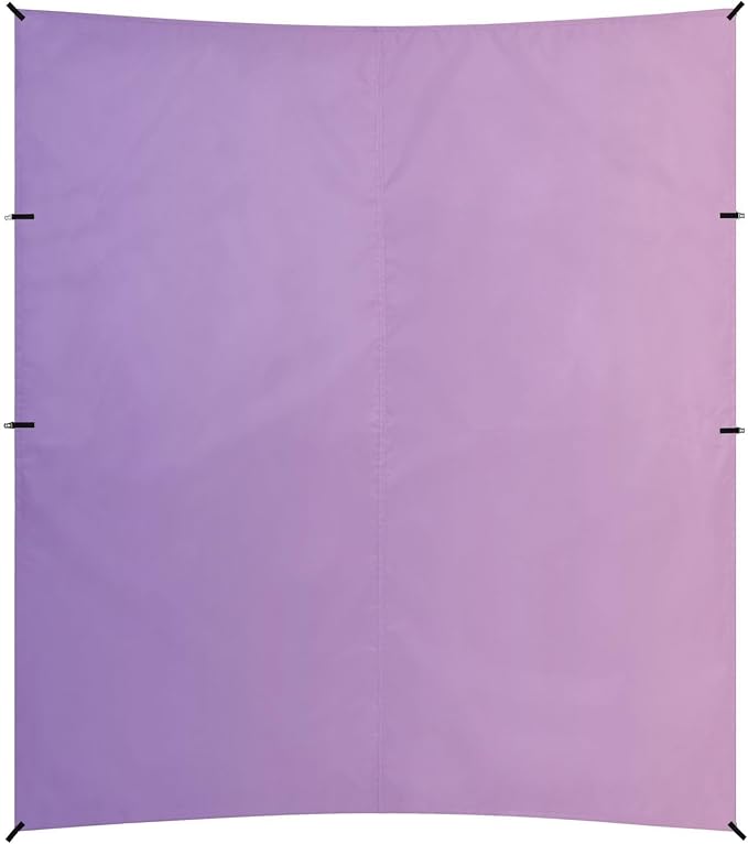 Purple Gradient Stable Beach Tent UPF50+ Lightweight Sun Shelter with Sandbags and Shovel for Camping Trips Fishing Backyard Fun or Picnics