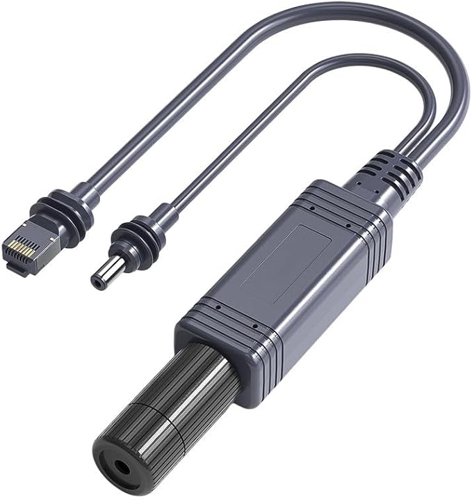 Power Splitter Cable Fit for Starlink GEN Mini POE Power Supply Ethernet Cord 10/100/1000M Network Speed 48V 2.5A Output DC Power Injector IP68 Waterproof
