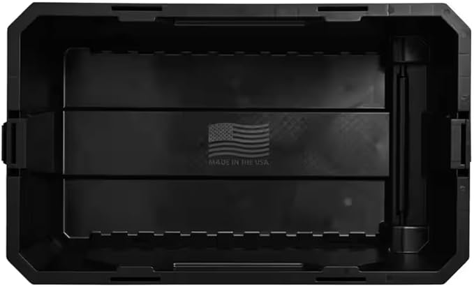 57-Gallon Storage Tote with Wheels in Black and Red TY05031