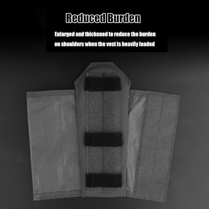1Pair Shoulder Strap Pad Backpack Straps Cushion Pads Bag Belt Soft Mesh Pads with Tactical Gear for Vest Shoulder Strap