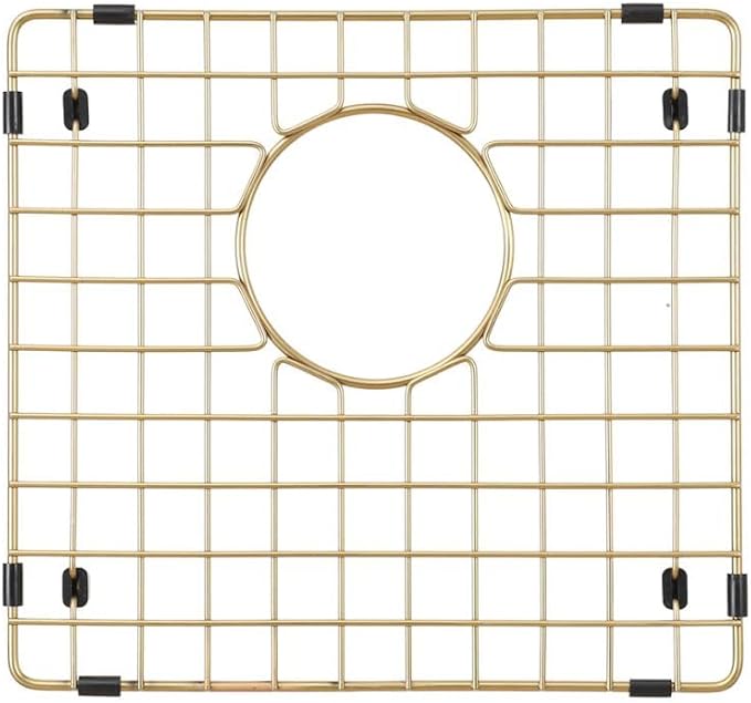 STARSTAR Workstation Ledge Topmount/Drop-in Single Bowl Satin Matte 304 Stainless Steel Kitchen/Yard/Bar/Laundry/Office Sink With Grid Colander Cutting Board Strainer (22x22x12 Gold)