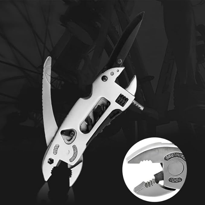 Multifunctional Stainless Steel Pliers &amp Mini Wrench Tool Set Wrench Pocket Kn-IFE Pliers Screwdriver Kit Portable Hand Tool Set for Outdoor Camping/652