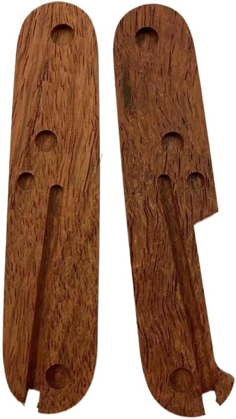 1 Pair Wooden Scales Handle Fits for 91MM Knife Handle Patch DIY Replacement