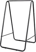 ONCLOUD 600LBS Heavy-Duty Hammock Chair Stand A-Shaped Universal Multi-Use Steel Hanging Chair Stand with Hook Durable Swing Stand for Indoor Outdoor Weather Resistant Support Base Black