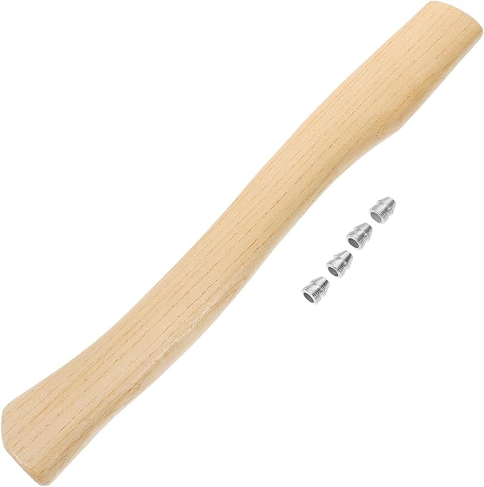 BESPORTBLE 4sets Replacement Handle for Axe Wooden Hatchet Handle for Hiking Hunting and Outdoor Activities Smooth and Safe to Use