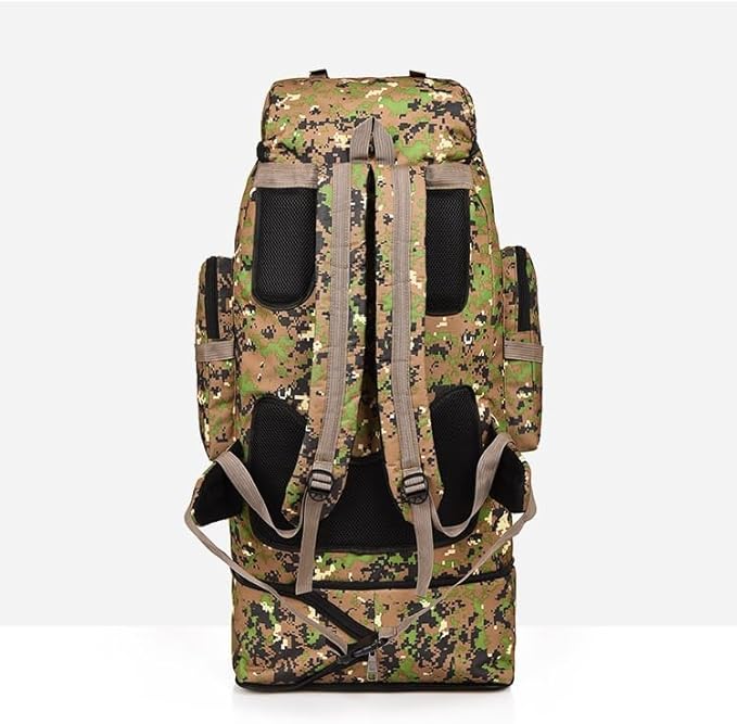 Tactical Backpack Military Molle Hiking 36-55L Camouflage Mountaineering Bag Tactical Hiking Bag Cycling Jungle Camouflage
