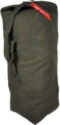 Top Load Heavyweight Cotton Canvas Tactical Military Duffle Bag Carryall Shoulder Storage Bulk Travel Bag Olive Drab - 14 x 14 x 41