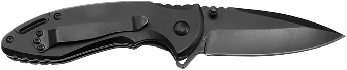 Smith &amp Wesson CK400 5.4in High Carbon S.S. Folding Knife with a 2.2in Drop Point Blade and Stainless Steel Handle for Outdoor
