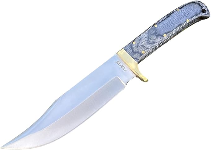 Perkin Fixed Blade Hunting Knives with Sheath-Custom Handmade Full Tang Bushcraft Fixed-Blade Knife for Camping Hiking and Outdoor Activities-Unisex Adults-PKH