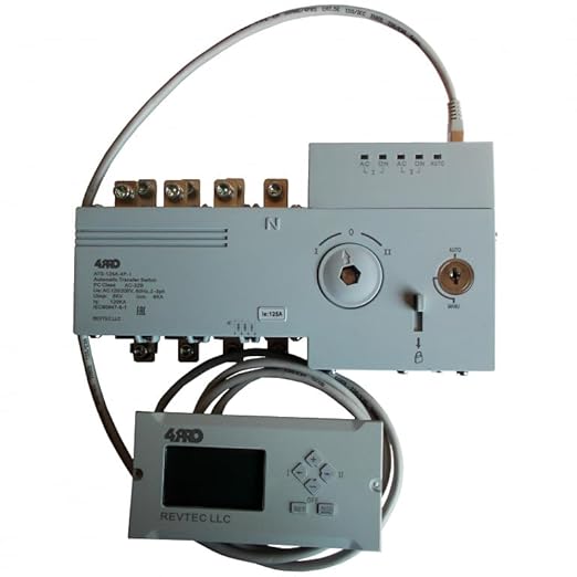 4PRO ATS-125A-4P-iRC Automatic Transfer Changeover Switch 125A 120/208V 50Hz 60Hz 1-3 Phase