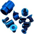 7-Piece Set Titanium Screw Set Fits for C81 Scales Handle CNC Scale Handle DIY Screw Replacement(Blue)