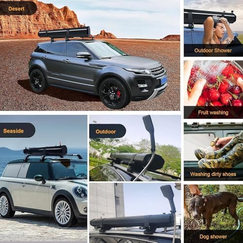 Portable 30L Pressurized Camping Shower with Handheld Showerhead &amp Storage Bag - Ideal for Overlanding Outdoor Activities &amp Road Trips - Convenient Water Tank for Camping