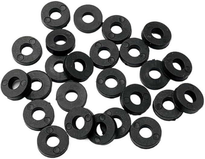 30 Pieces CNC Rubber Washer Gasket Replacements Fit for Kydex Sheath Knife Case DIY Accessory(Small)