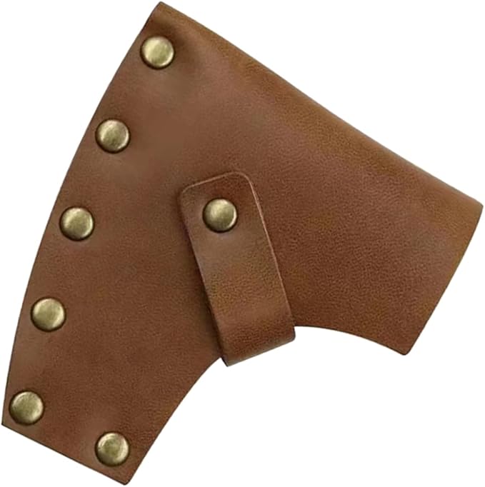 Mipcase 4pcs Leather Hatchet Blade Protector Splitting Axe Cover Portable Camping Axe Sleeve