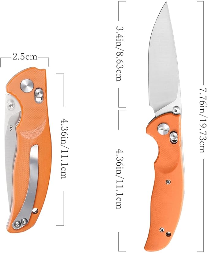Eafengrow EF3 Folding Pocket Knife D2 Steel Blade G10 Handle Outdoor Hunting Camping EDC Tool Knifes