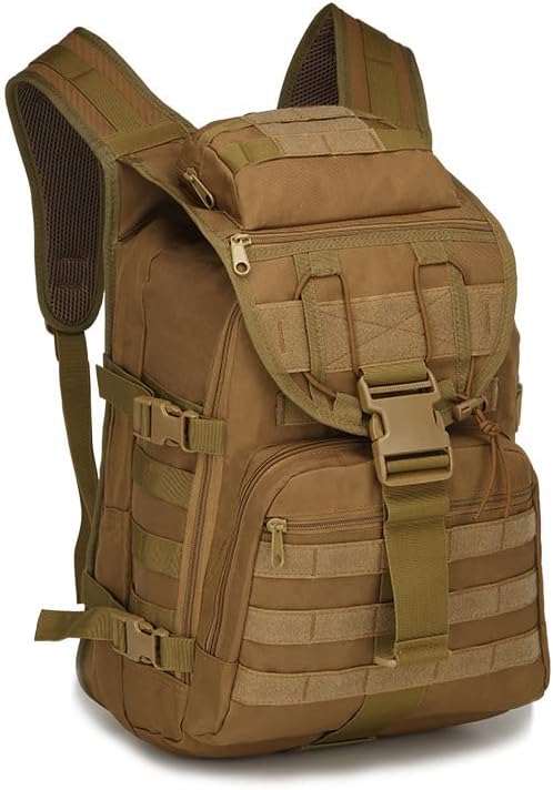 RISESHINE Outdoor Tactical Bag Backpack Sport Bag Pack Dual Large Capacity Tactical Bag for Every Day Carry(D45x31x8cm)