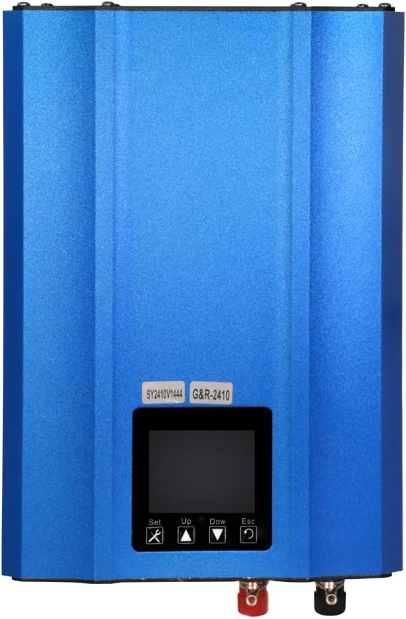 Y&ampH 1200W Grid Tie Inverter Power Limiter LCD Display DC55-90V Solar Input AC110V Pure Sine Wave Output for 48V60V Battery