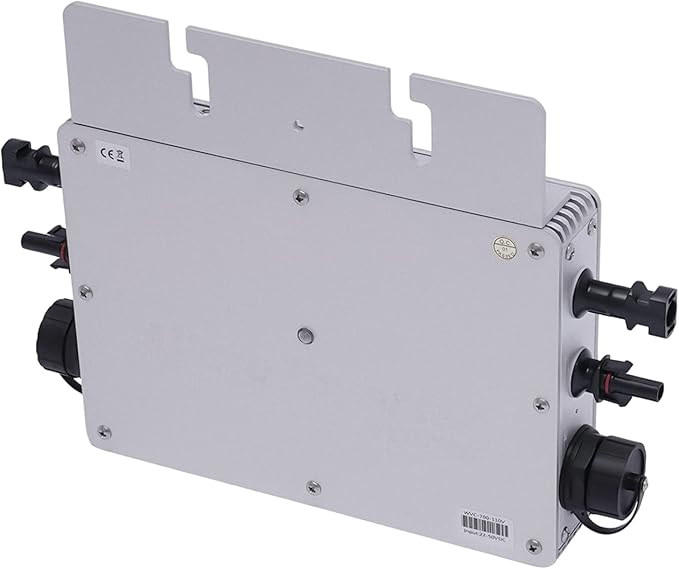 700W Solar Micro Inverter 110V Grid Tie Solar Inverter with MPPT Technology Sine Wave Inverters DC 22-50V Input AC 110V Output for 30V or 36V Solar Panel LCD Display 8.39 x 2.28 x 9.84 in