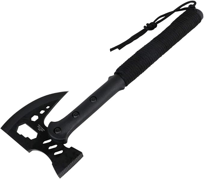 DEFENDER XTREME 15 All Black Tactical Axe Throwing Flat Head Stainless Steel