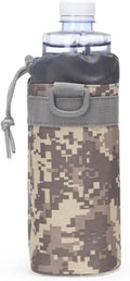 Outdoor Water Bottle Pouch Tactical Molle Kettle Pouch Holder Hiking Hunting Pulling Rope Multi Functional Bottle Bag