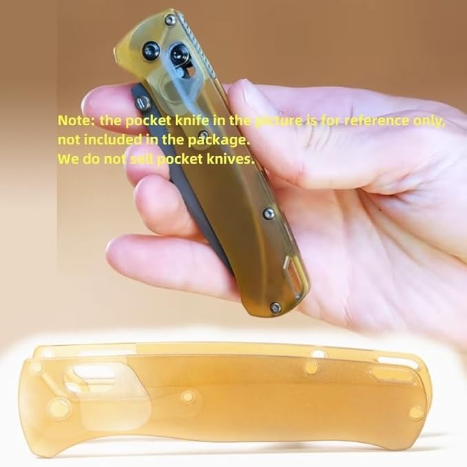 1 Pair Custom Utem Scales Fits for Benchmade Bugout 535 Clear PEI Handle Patch