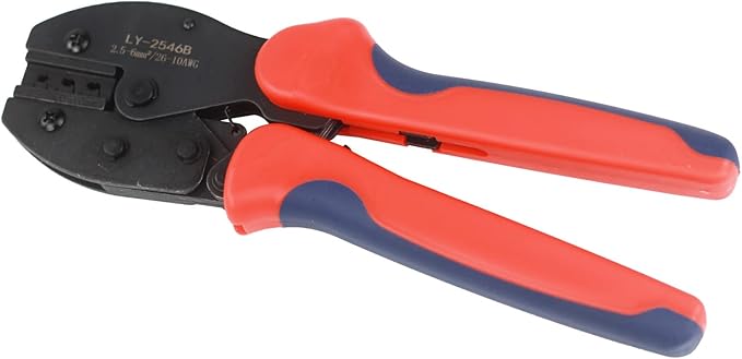 Solar Crimping Tool Kit LY-2546B Crimping Pliers with Male Female Solar Cable Connectors Solar Spanner Wrench for Connectors Solar Panel 2.5/4/6mm² AWG14/12/10