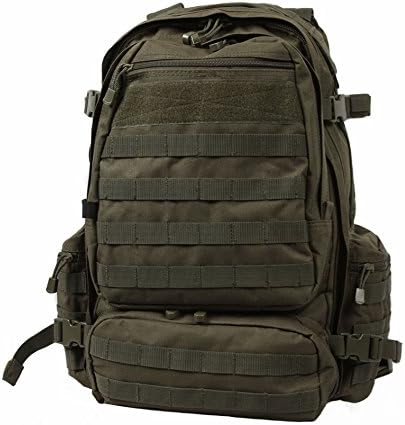 LA Police Gear LAPG Operator Tactical Backpack Adjustable Outdoor Operation Backpack with MOLLE System Hiking Knapsack - OD Green